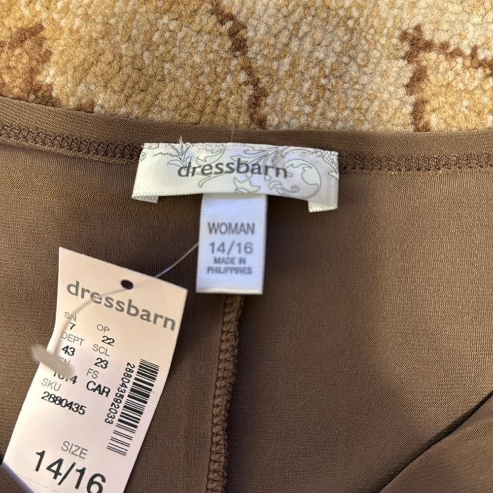 Dress Barn sleeveless blouse with cowl neck - Picture 7 of 8